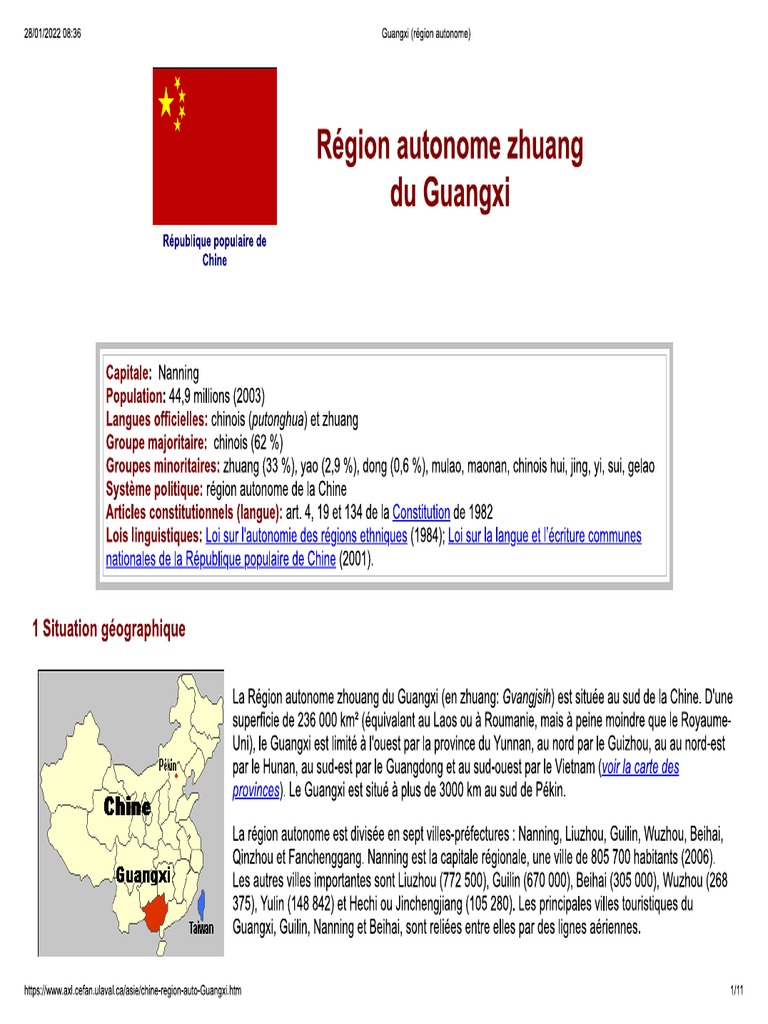 6 1 Guangxi (Région Autonome) PDF