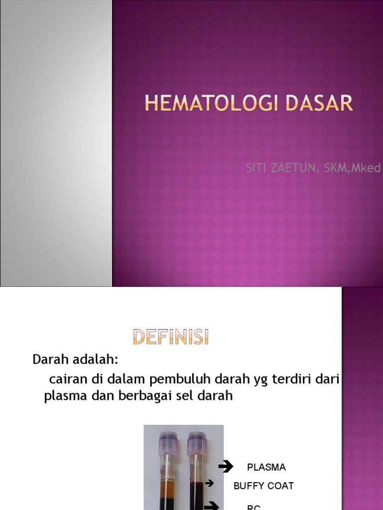 Hematologi Dasar Pdf