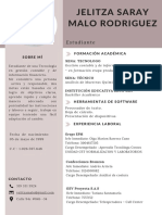 CV Curriculum Estudiante Mujer Simple Blanco