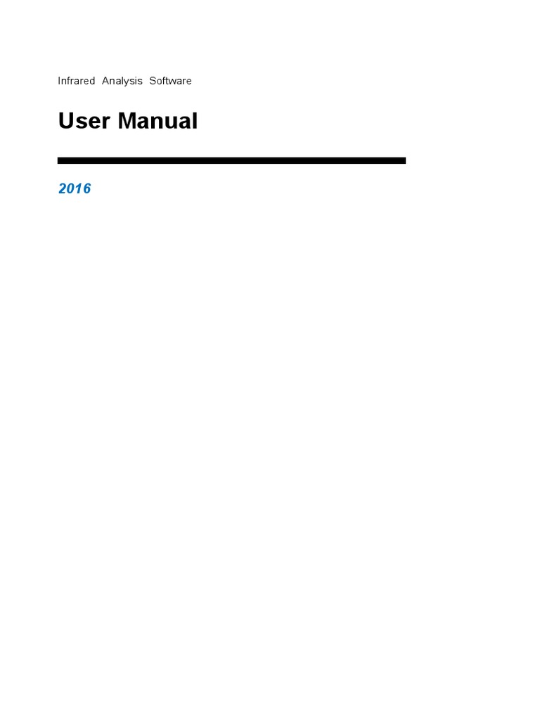 Infrared Software User Manual | PDF | Computer File | Computer Hardware