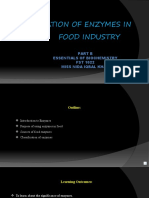 Application of Enzymes in Food Industries