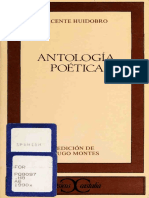 Vicente Huidobro - Antología Poética