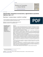 Impulsividad, Búsqueda de Sensaciones y Agresividad en Pacientes Bipolares Tipo I y II