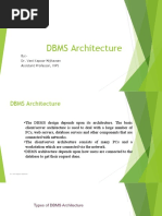 DBMS Architecture (1st, 2nd, 3rd Tier)