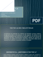 Tecnicas de La Creatividad