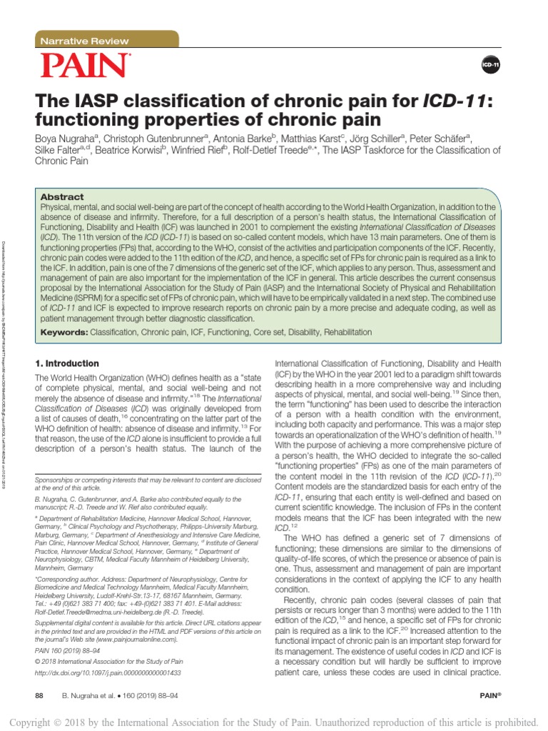 Schmerz Definition Iasp | IASP & EFIC – LJXNRW