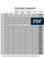 Riviera Del Mar - Tabela de Venda - Novembro 2022