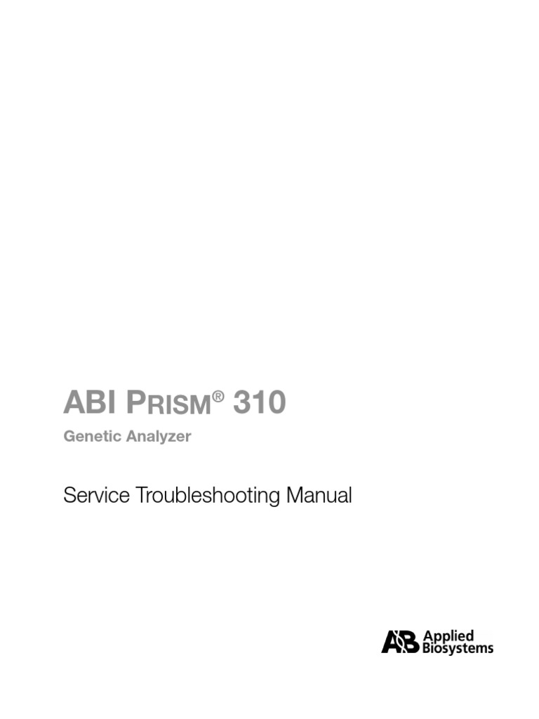 310 Trouble Shooting Manual | PDF