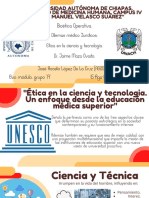 Etica en La Ciencia y Tecnología.