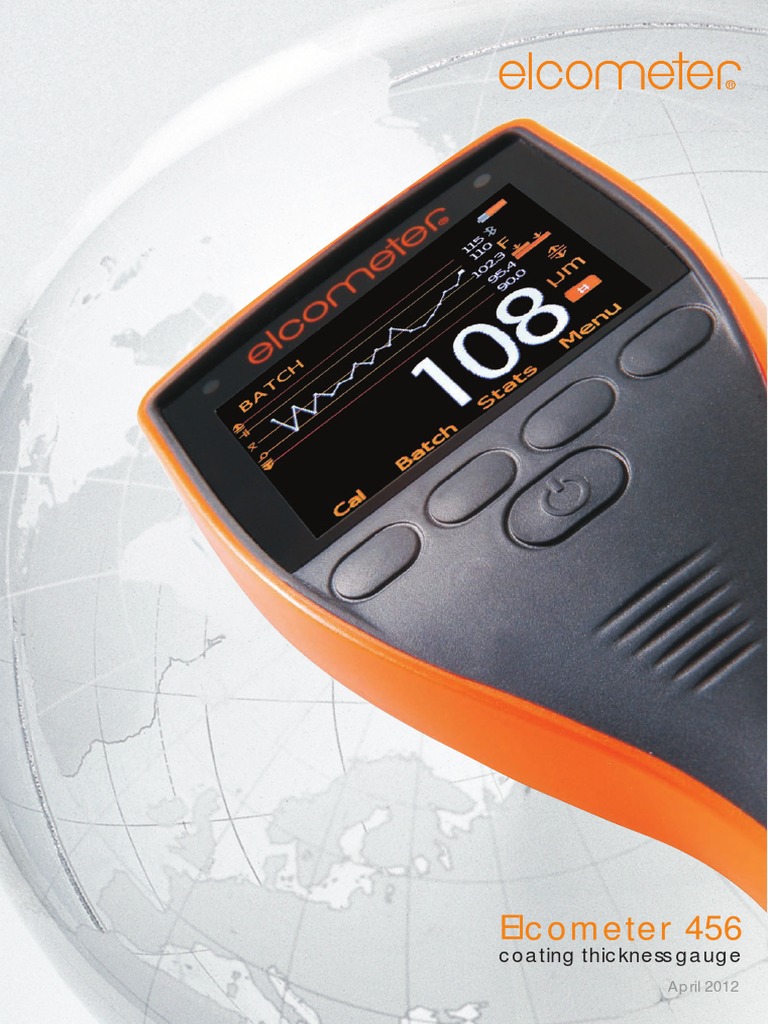 456 Coating Thickness Gauge New PDF Calibration Measurement