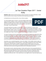 Ibps So 2017 Previous Year Question Paper - Verbal Ability 823c9be0 1