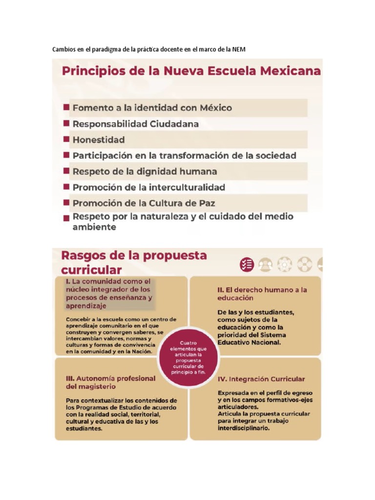 Transformación Docente en la NEM | PDF