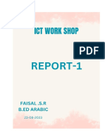 Ict Work Shop Report
