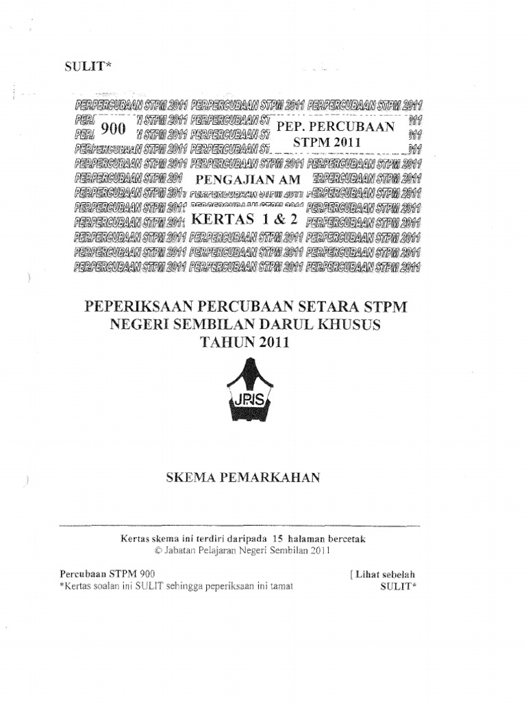 STPM_PA_K1_K2_Skema_2011