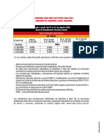 Tarifario Campaña Gana Más Plus Extra Tasa 2023