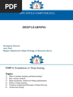 DL - Unit - 1 - Foundations of Deep Learning