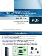 KX-NS1000 Step by Step Guide PBX To PBX One-Look Network Stacking Card