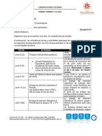 Circular #17 - Fechas Importantes Finalización 2do Período