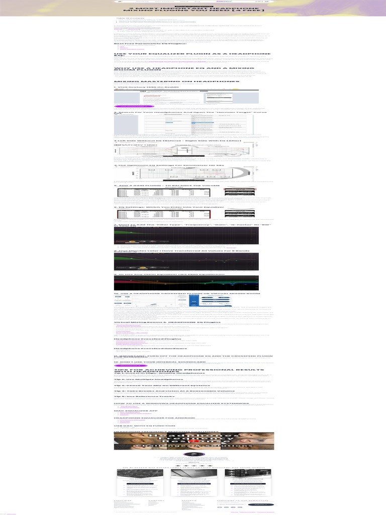 Essential Free Headphone Mixing Plugins | PDF | Equalization (Audio ...