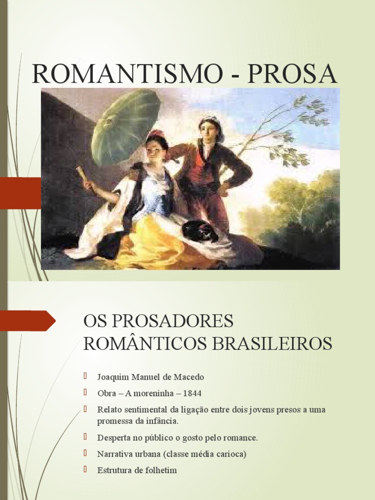 Romantismo em Prosa | PDF | Prosa | Romantismo