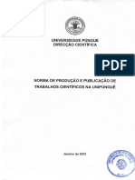Norma de produção e publicação de trabalhos científicos da UniPúnguè  OFICIAL (11MB)