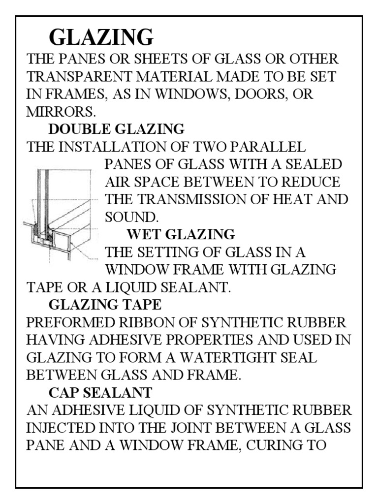 Glass and Glazing RSW PDF Window Glasses