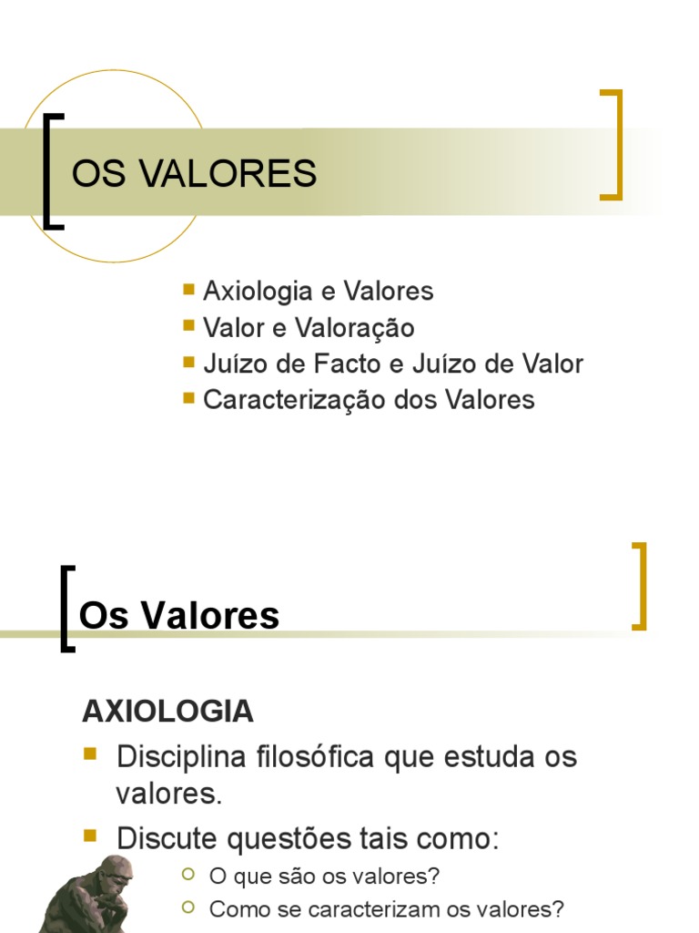 Hierarquia e Definição dos Valores | PDF | Axiologia