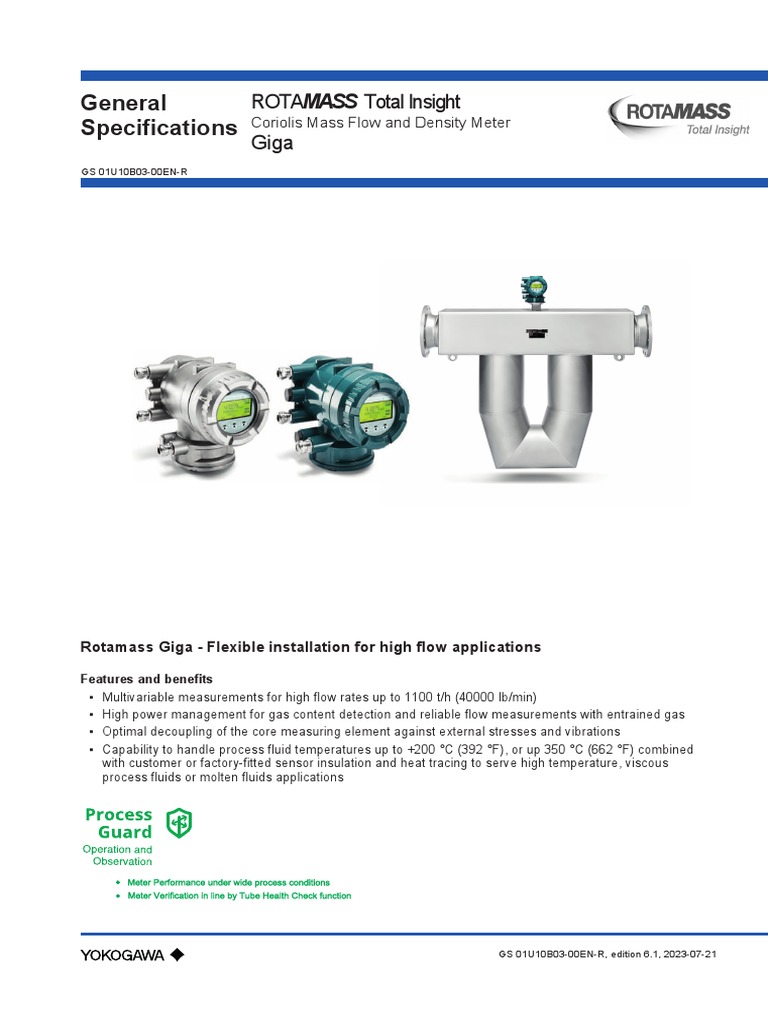 Giga - GS01U10B03 00EN R - 006 1 | PDF | Fluid Dynamics | Flow Measurement