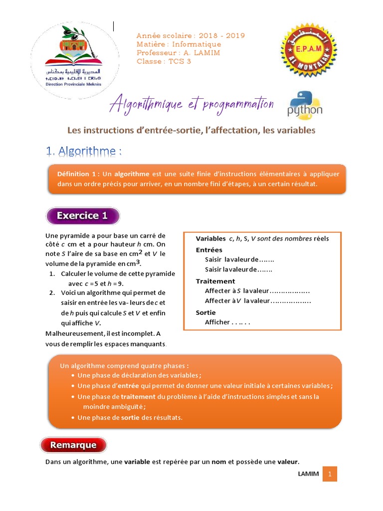Algorithmique de pyramide en Python | PDF | Programmation informatique ...