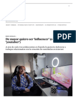 De Mayor Quiero Ser Influencer' (O Streamer' o Youtuber') - Educación - EL PAÍS