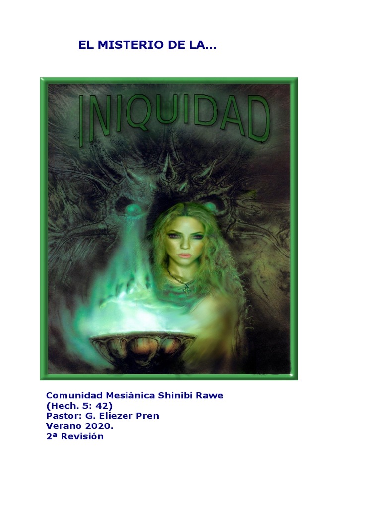 El Misterio de La Iniquidad - VERANO DEL 2020 | PDF | Pecado | Mal