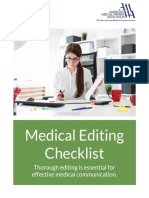 Medical Editor Checklist Download