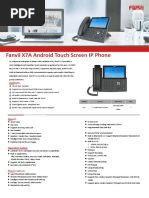 Fanvil X7A-V1 Datasheet