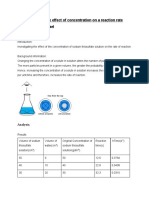 Chemistry Lab Report