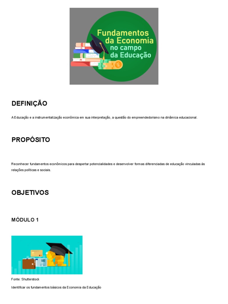 Tema 4 Priscila Fundamentos Da Economia No Campo Da Educação | PDF