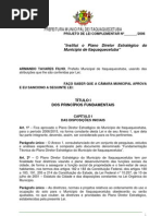 Projeto de Lei Plano Diretor