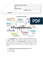 Atividade de História 6º Ano Mesopotamia