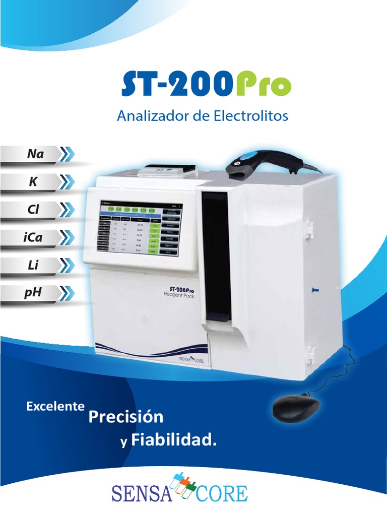 Analizador de Electrolitos ST 200 Pro | PDF | Informática