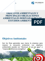 37 B) OBJETIVOS AMBIENTALES Y PRINCIPALES OBLIGACIONES AMBIENTALES DERIVADAS DEL ESTUDIO AMBIENTAL.