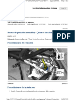 Sensor de Posición (Rotación) - Quitar e Instalar: Cerrar SIS Pantalla Anterior