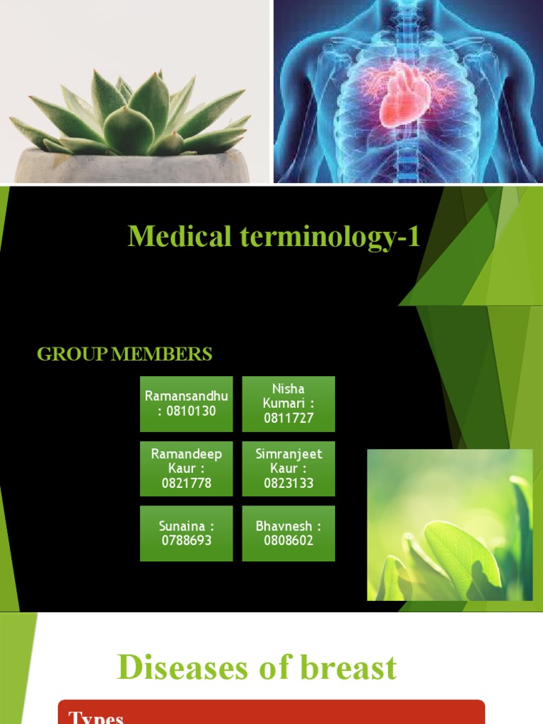 Presentation Medical Terminology PDF Breast Cancer Radiation Therapy