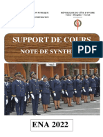 SUPPORT de COURS Note de Synthèse 2022 - Document Officiel Ok