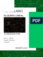 Formulario de Álgebra Lineal - 2023