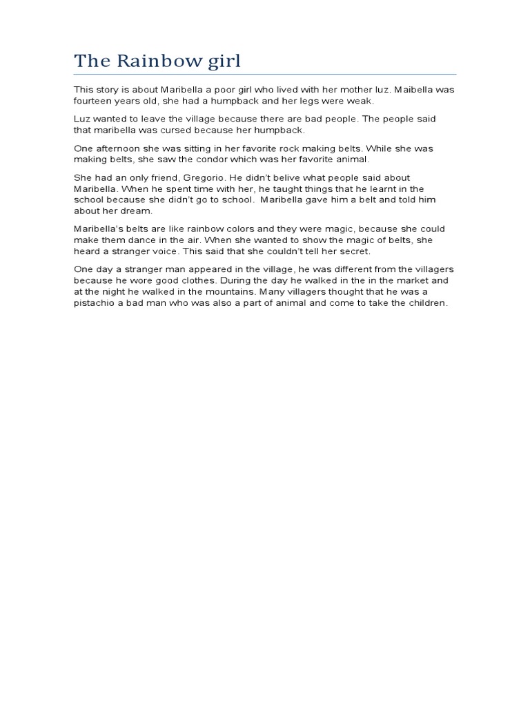 The Rainbow Girl PDF