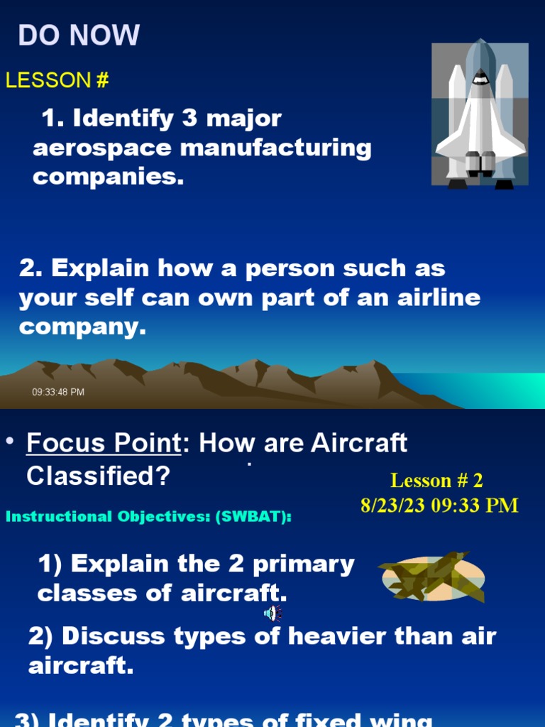 Aircraft Classifications PDF