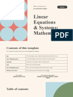 Linear Equations and Systems - Mathematics - 8th Grade by Slidesgo