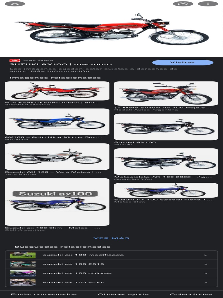 Modificaciones y Colores de Suzuki AX100 | PDF