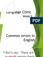 Language Clinic Week 6