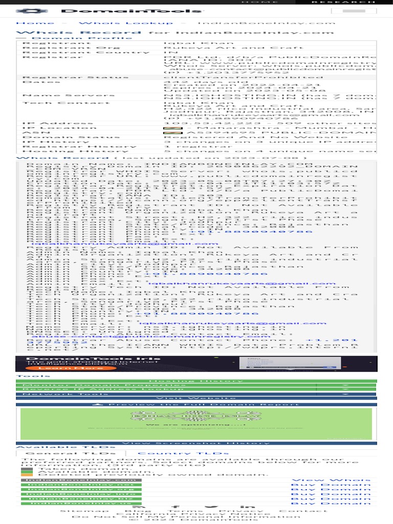 Httpwhois.domaintools.com