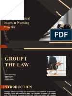 Legal and Ethical Issues in Nursing Practice